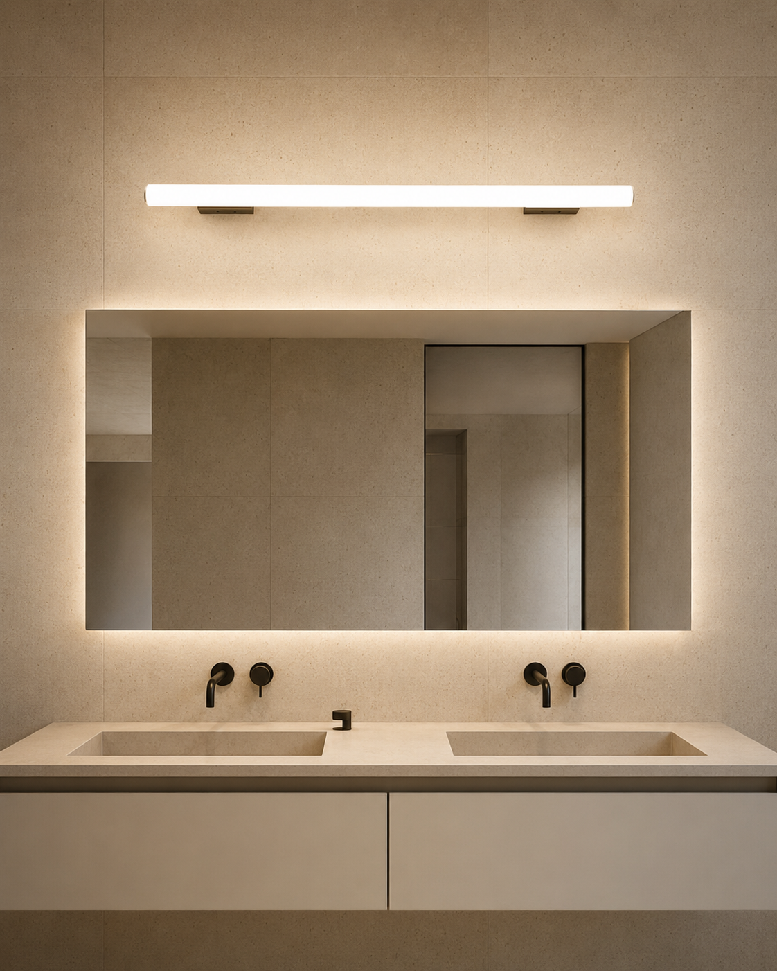 Alaric Halo Modern Minimalist Linear Wall Sconce