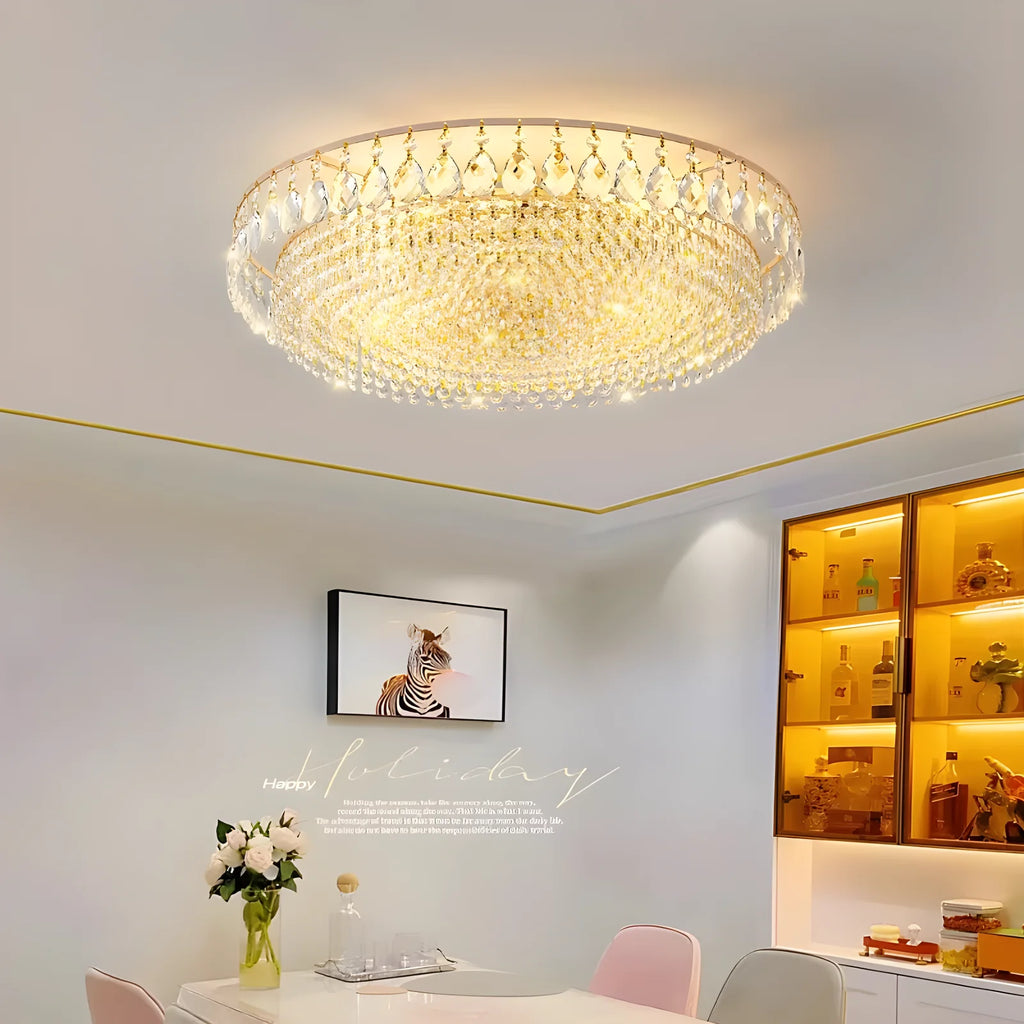 Neroli Flush-Mount Crystal Chandelier for Kitchen – detail view 3