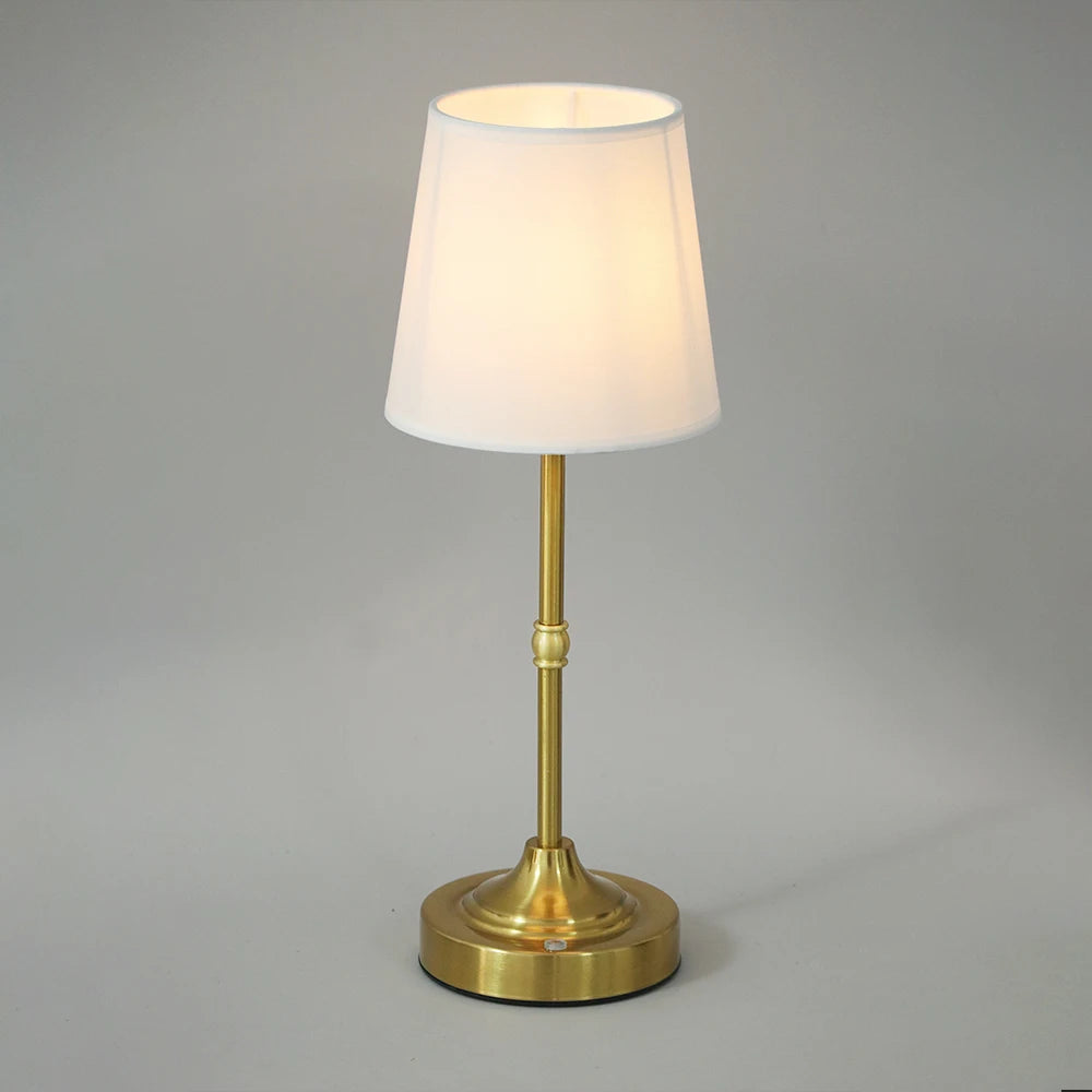 Metal Table Lamp – Art Deco for Bedside, Restaurant Table, Desk & Office | Jessamine Column by Evenlyr
