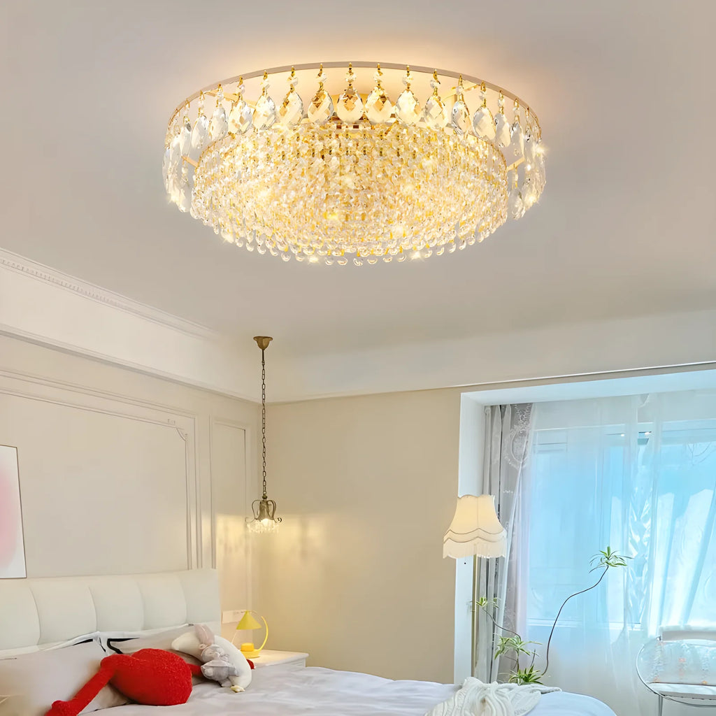Neroli Flush-Mount Crystal Chandelier for Kitchen – detail view 2