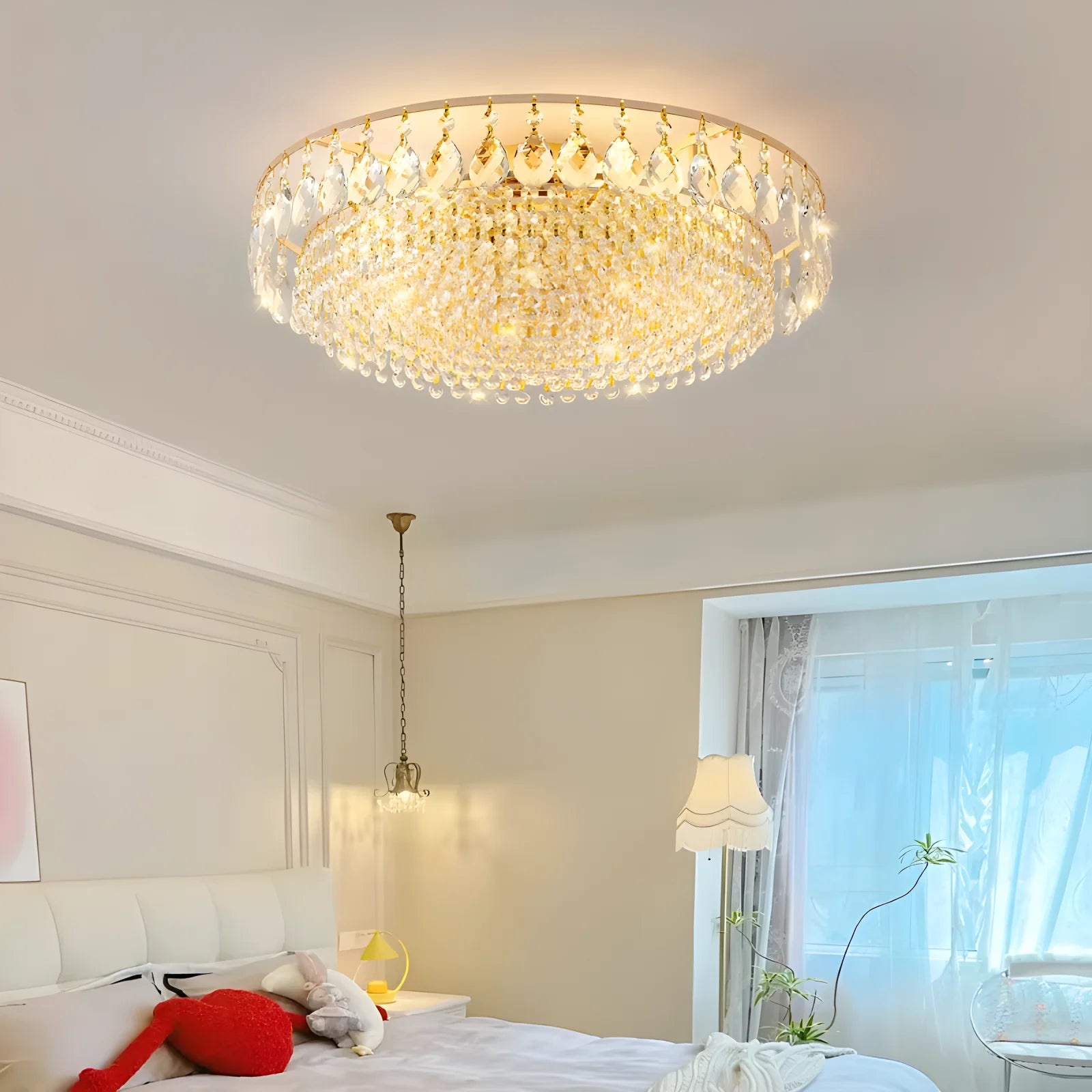 Neroli Flush-Mount Crystal Chandelier for Kitchen – detail view 2