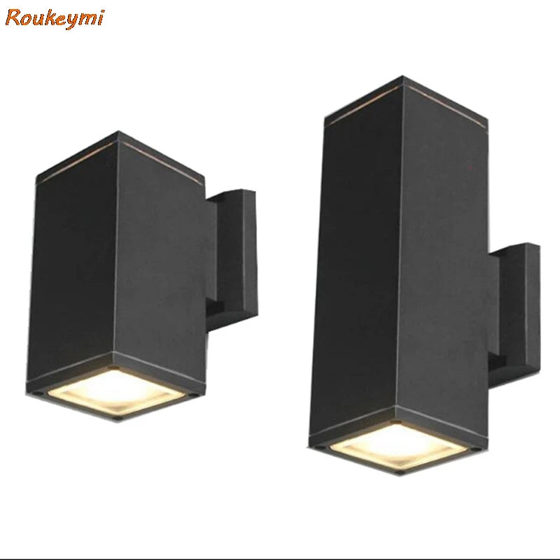 Doria Double-Headed COB Outdoor Wall Light – IP65 Aluminum