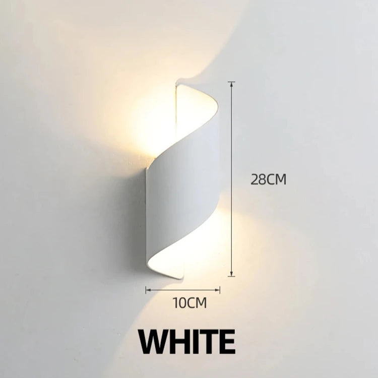 Elara Spiral Up-and-Down Outdoor Wall Light for Porch – IP65 – detail view 8