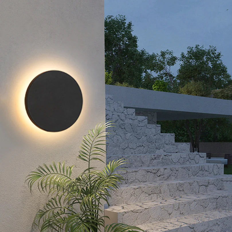 Siena Geometric Aluminum Outdoor Wall Light for Porch – IP65 – product view