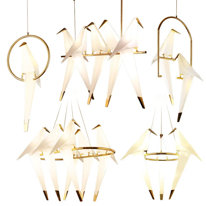 Paper Chandelier – Modern Minimalist Dimmable LED for Dining Room, Living Room, Foyer | Isolde Cascade by Evenlyr