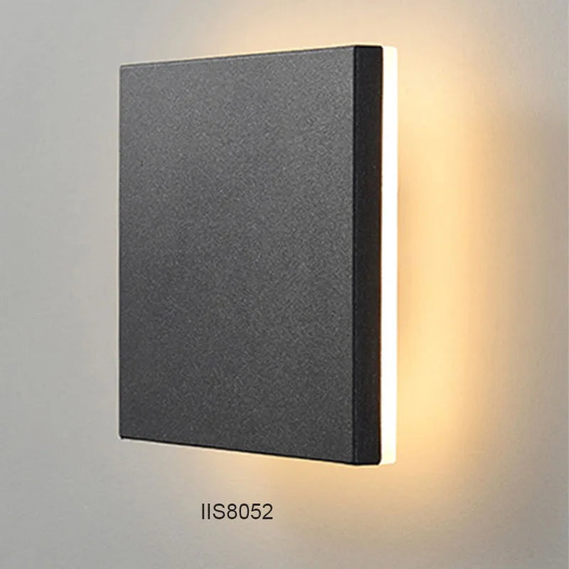 Siena Geometric Aluminum Outdoor Wall Light for Porch – IP65 – detail view 8