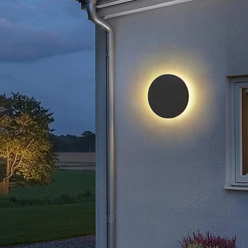 Siena Geometric Aluminum Outdoor Wall Light for Porch – IP65 – detail view 3