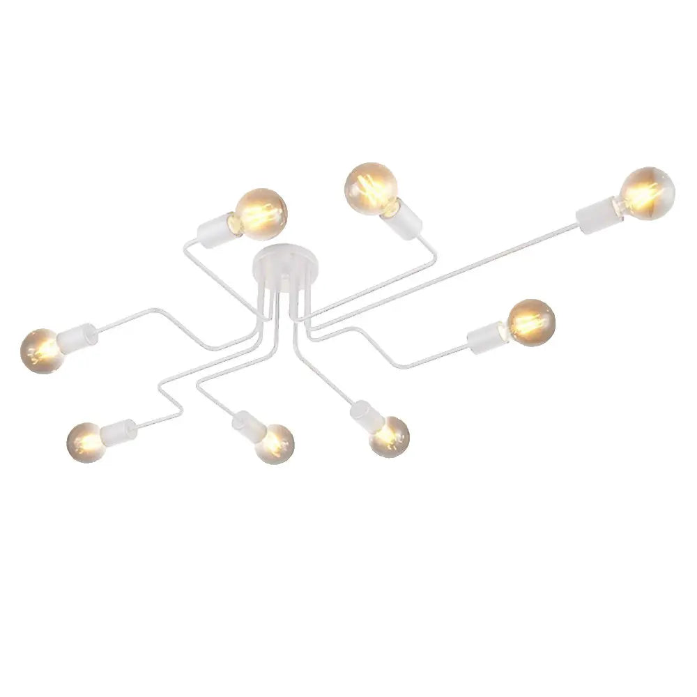 Elara Flush Mount Modern Chandelier for Bedroom – Mid-Century – detail view 10