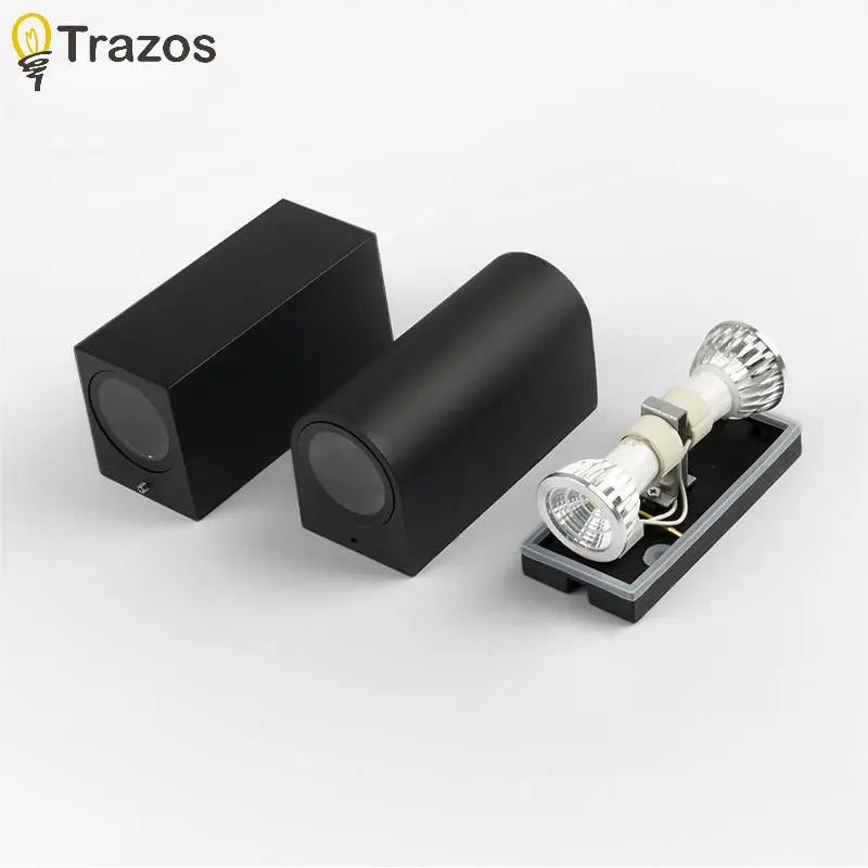 Ilaria Up & Down Beam Outdoor Wall Light for Front Door – Square