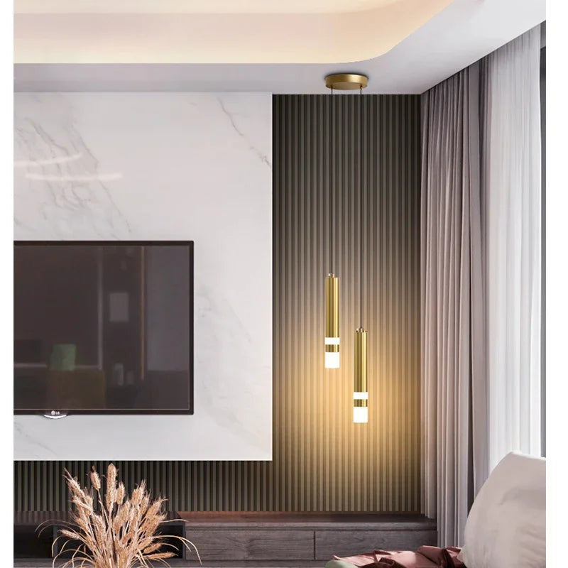 Metal Chandelier – Modern LED for Living Room, Bedroom & Bedside | Alora Crest by Evenlyr