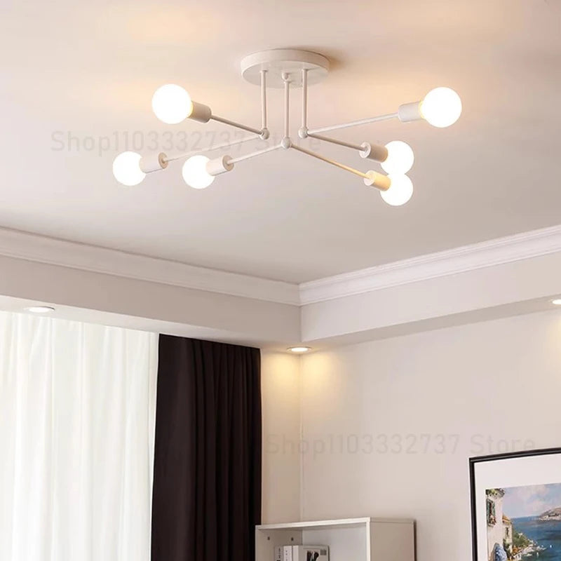 Metal Chandelier – Modern for Living Room, Dining Room & Kitchen | Alora Frame by Evenlyr