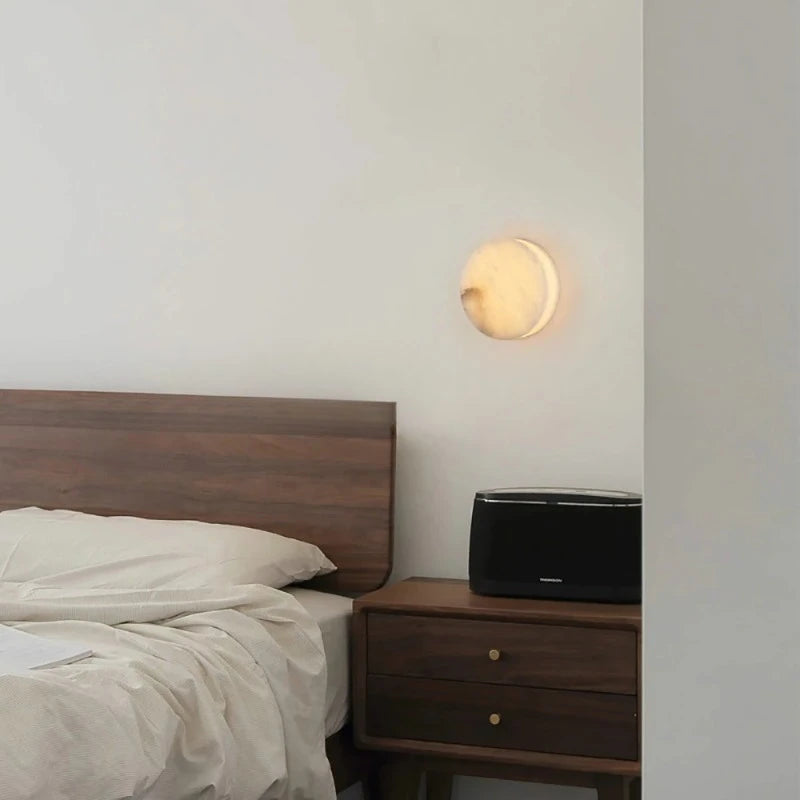 Elowen Halo Marble Wall Sconce – product view 4
