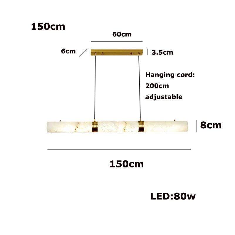 Niva Wisp Alabaster Chandelier – Dimmable – product detail 20