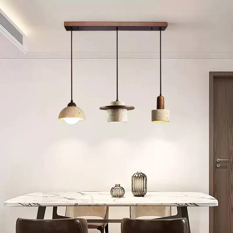 Zorin Veil Travertine Pendant Light – product view 2