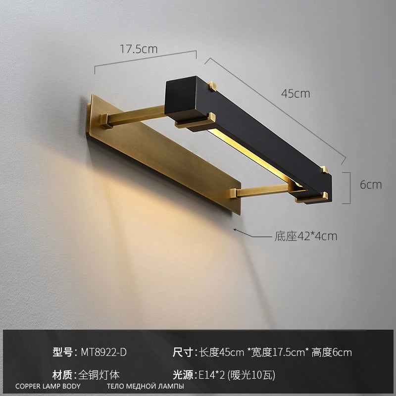 Brass Decorative Indoor Light – Minimalist for Bathroom, Bedroom & Bedside, Living Room | Calista Contour by Evenlyr
