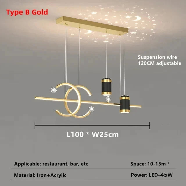 Kaia Ribbon Crystal Chandelier – Dimmable – product detail 12
