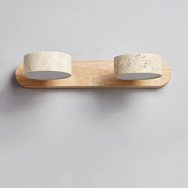 Metal Round Wall Sconce – Wabi-Sabi Japanese LED for Bathroom | Oriana Arc by Evenlyr
