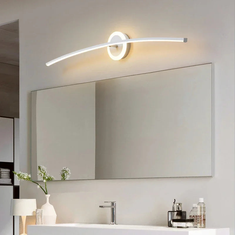 Metal Wall Sconce – Modern LED for Bathroom, Bedroom & Bedside, Living Room | Selene Orbit by Evenlyr