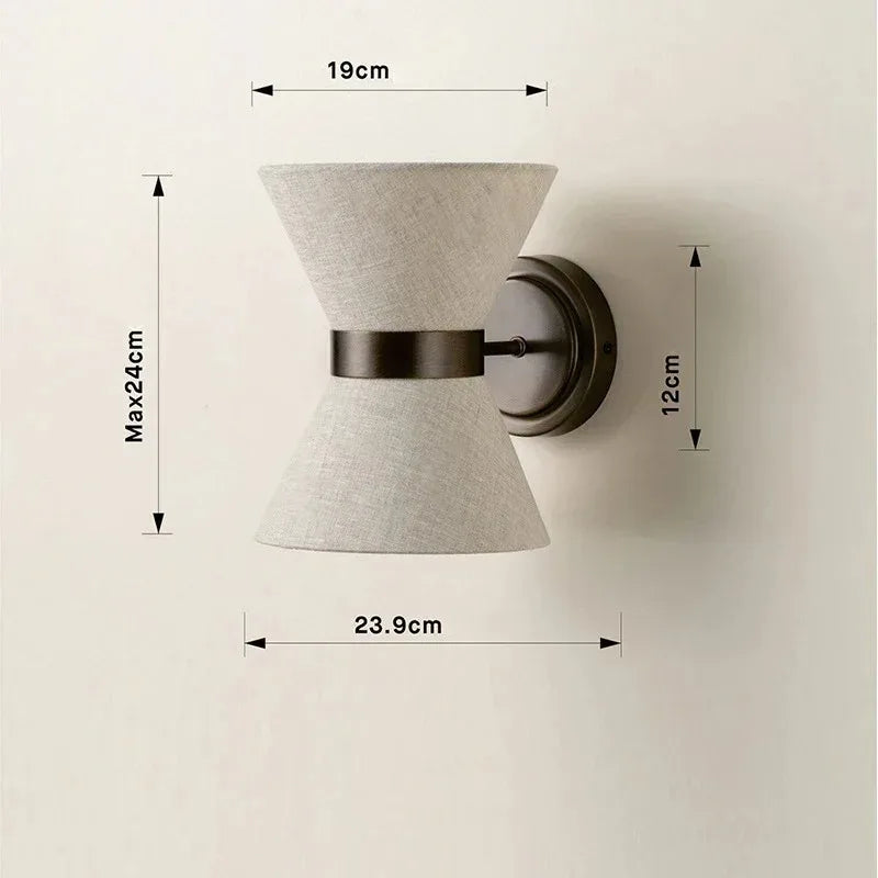 Ivara Halo Fabric Wall Sconce – product view 7