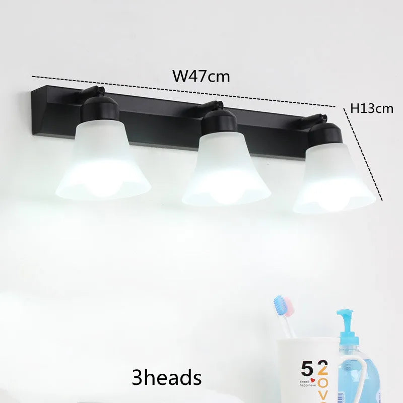 Helios Crystal LED Bathroom Mirror Light for Vanity Area – Stainless Steel