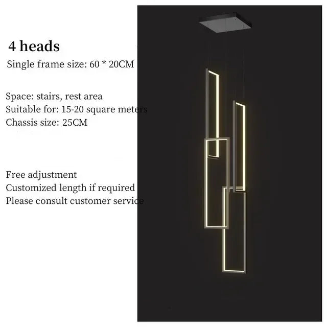 Metal Chandelier – Nordic LED for Living Room | Alora Arc by Evenlyr