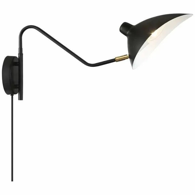 Metal Adjustable Swing-Arm Wall Sconce – Vintage Adjustable for Bedroom & Bedside, Restaurant & Café | Aveline Arc by Evenlyr