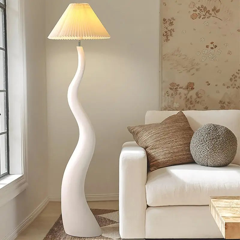 Kaia Ribbon Fabric Floor Lamp – Minimalist – product detail 2
