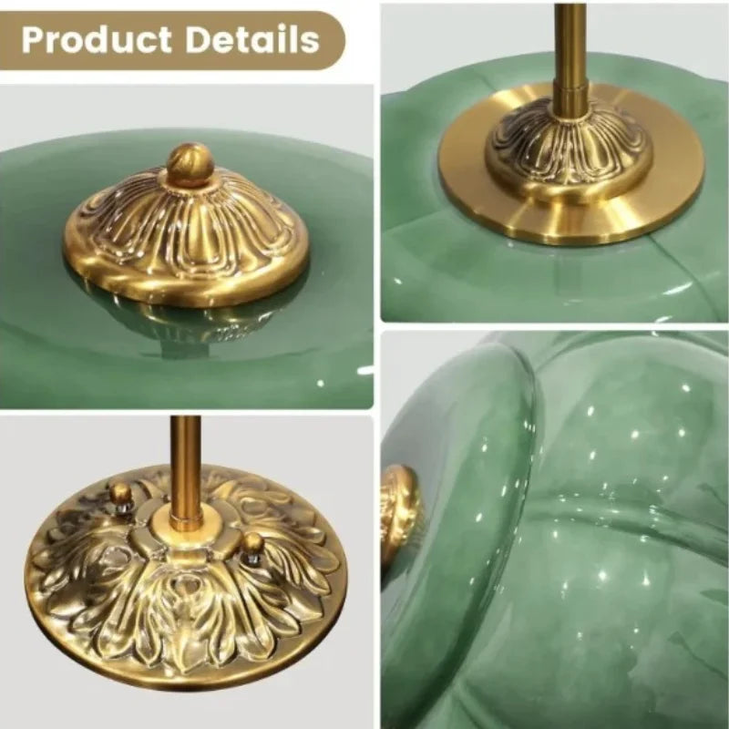 Glass & Brass Pendant Light – Mid-Century Vintage LED for Living Room, Bedroom & Bedside | Noemi Halo by Evenlyr