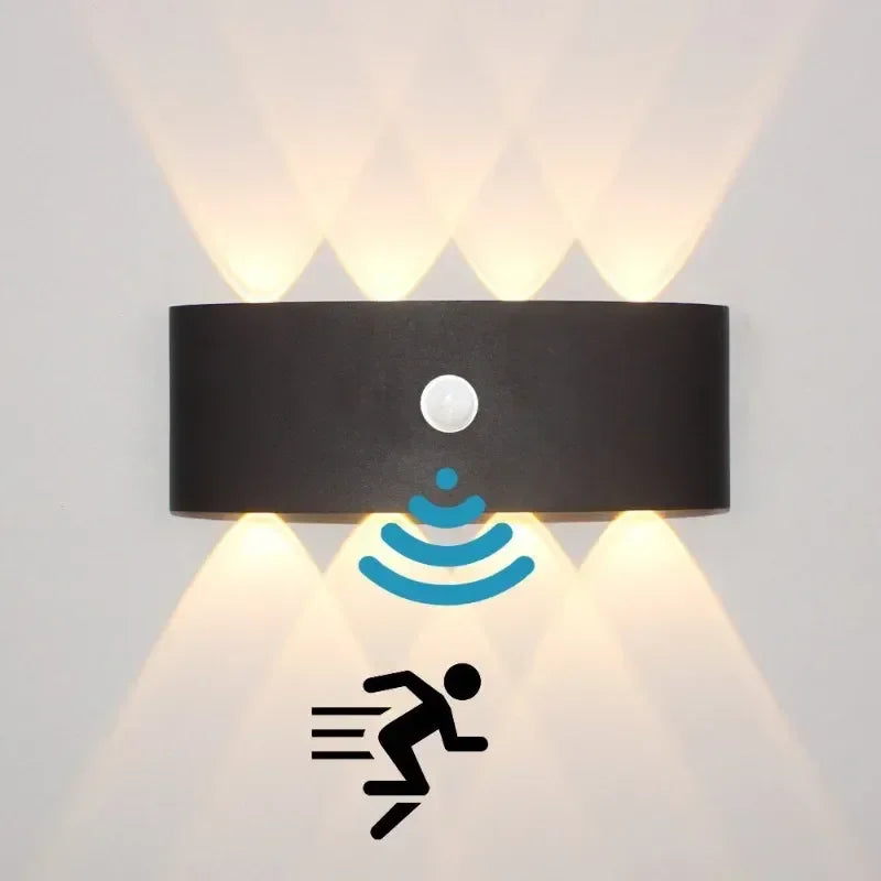 Orlena Up & Down Beam Motion Sensor Outdoor Wall Light for Exterior Wall – detail view 3