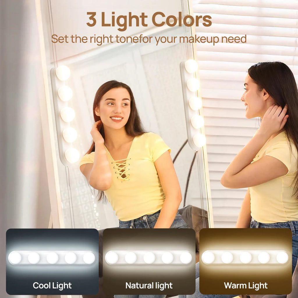 Quintara USB Vanity Mirror Light Bulbs – Adjustable Color Temperature