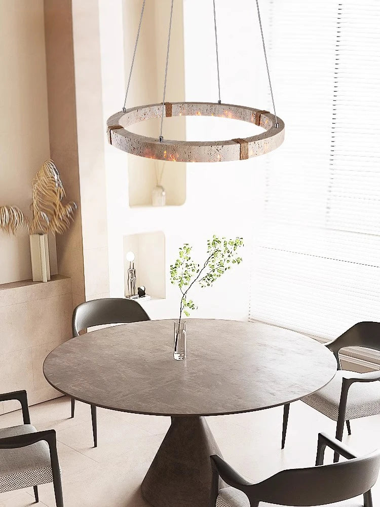 Arden Arc Wood Chandelier – Dimmable – product detail 6
