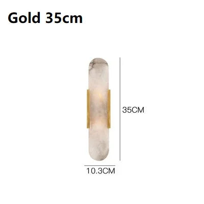 Kaia Ribbon Marble Wall Sconce – Nordic – product detail 14
