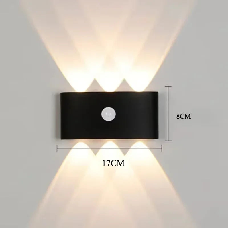 Orlena Up & Down Beam Motion Sensor Outdoor Wall Light for Exterior Wall – detail view 8