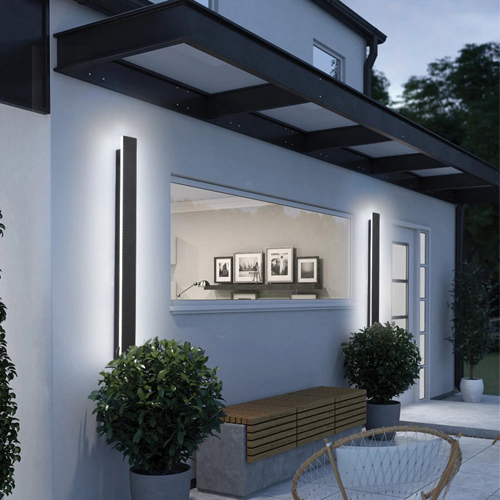 Quintara IP65 Linear Outdoor Wall Light for Garden Wall – product view