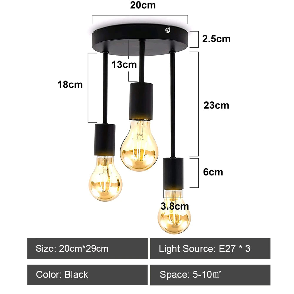 Quintara Flush Mount Modern Chandelier for Dining Room – Vintage