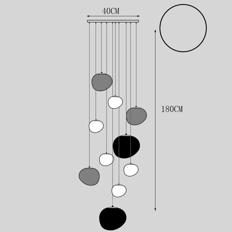 Designer Chandelier – Modern Minimalist for Living Room, Staircase, Dining Room | Sorella Arc by Evenlyr