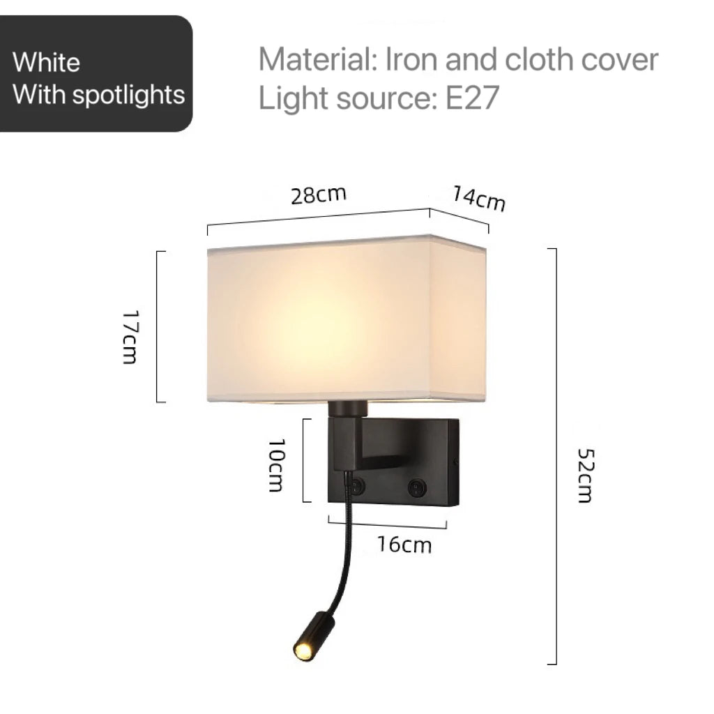 Wren Veil Fabric Wall Sconce – product view 9