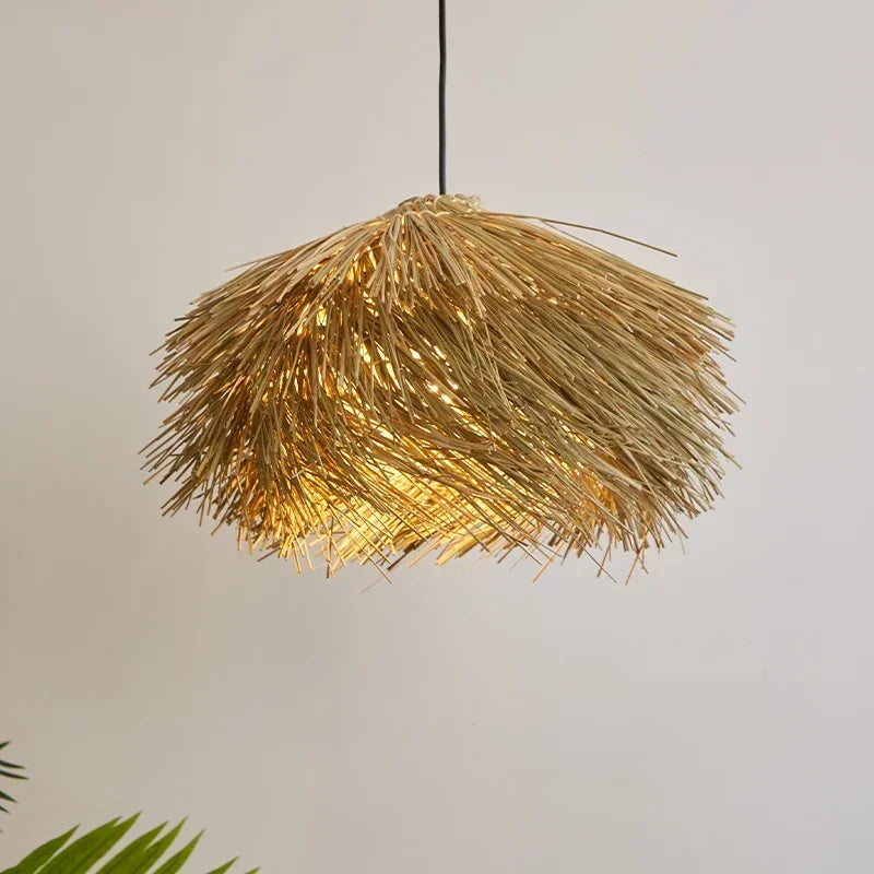 Ravena Vintage Rattan Pendant Light for Living Room