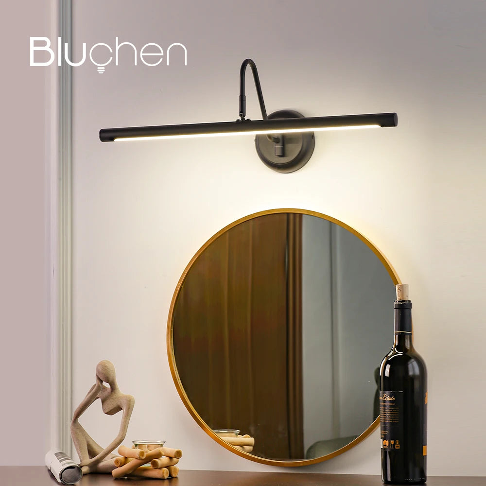 Tavian Halo Aluminum Vanity Light – Modern Aluminum Vanity Lights for Dining Room