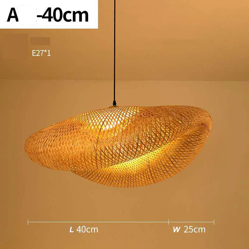 Tivoli Round Rattan Chandelier for Dining Room – Bamboo