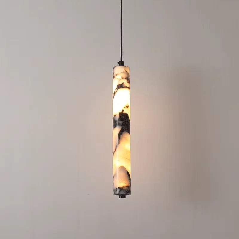 Oria Reed Alabaster Pendant Light – Dimmable – product detail 3