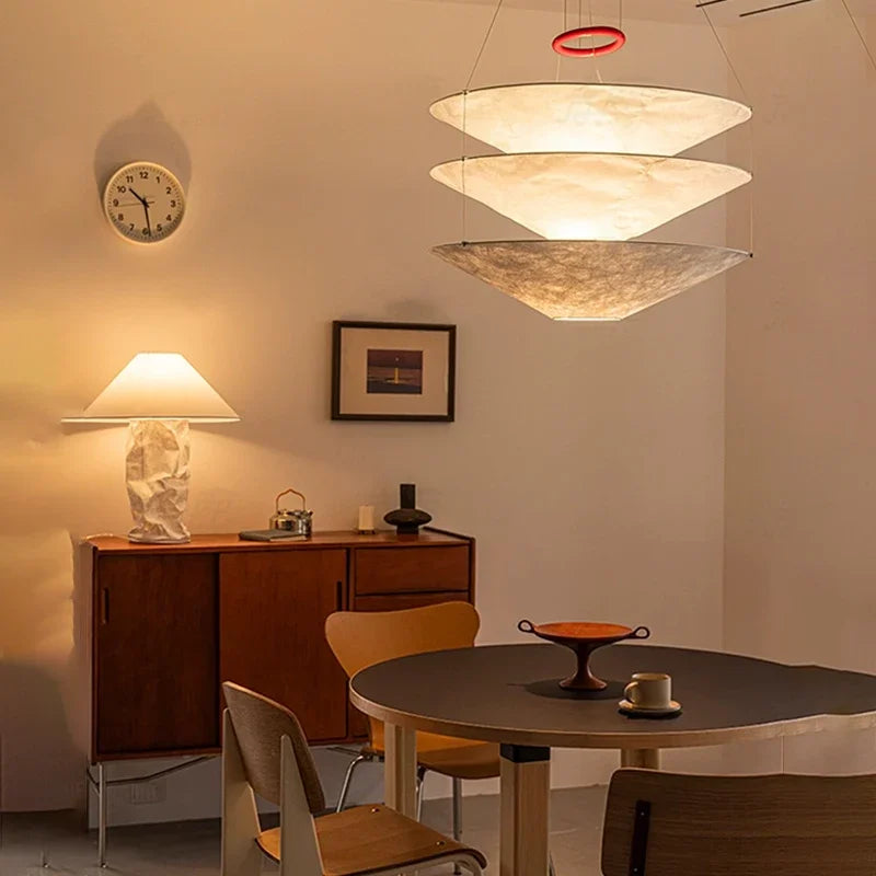 Wabi-Sabi Japanese Chandelier – Paper for Bedroom, Hotel Lobby | Maris Petal by Evenlyr