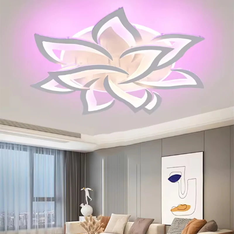Siena Petal-Shaped LED Ceiling Chandelier for Bedroom
