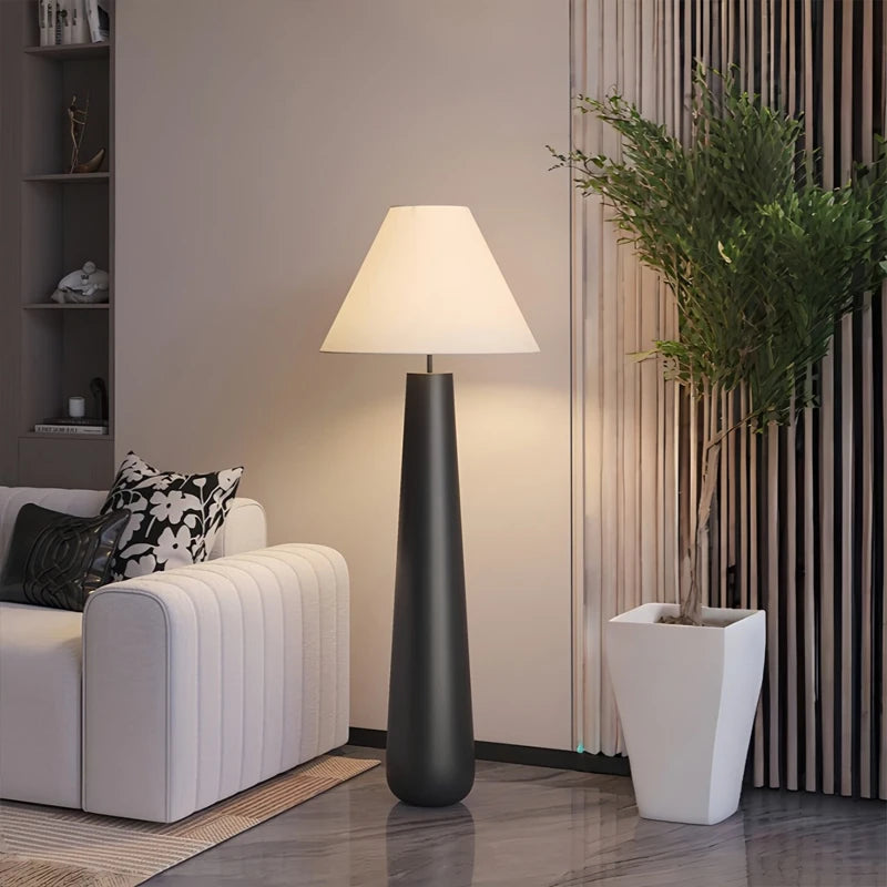 Wren Contour Sculptural Fabric Floor Lamp – product view 2