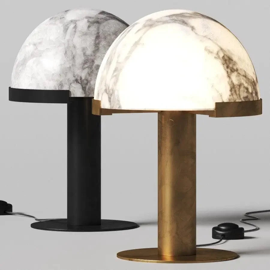 Marble & Glass Table Lamp – Modern Minimalist for Bedside, Desk & Office, Living Room | Lucienne Grove by Evenlyr