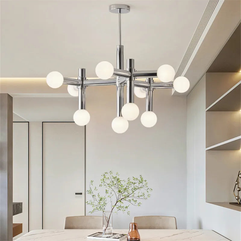Ivara Arc Globe Glass Pendant Light – product view 2