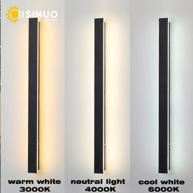 Ginevra Long Outdoor Wall Light for Garage – IP65