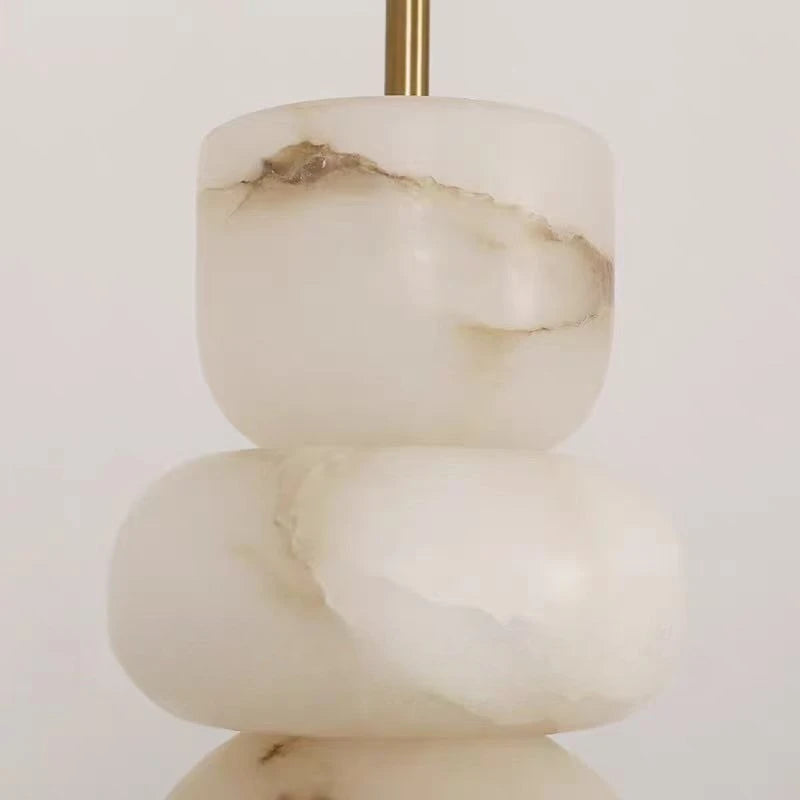 Alabaster & Marble Pendant Light – Nordic Minimalist for Living Room | Lunara Line by Evenlyr
