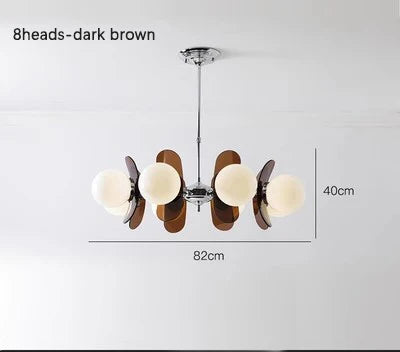 Merano Bauhaus Glass-Ball Chandelier for Dining Table – Mid-Century
