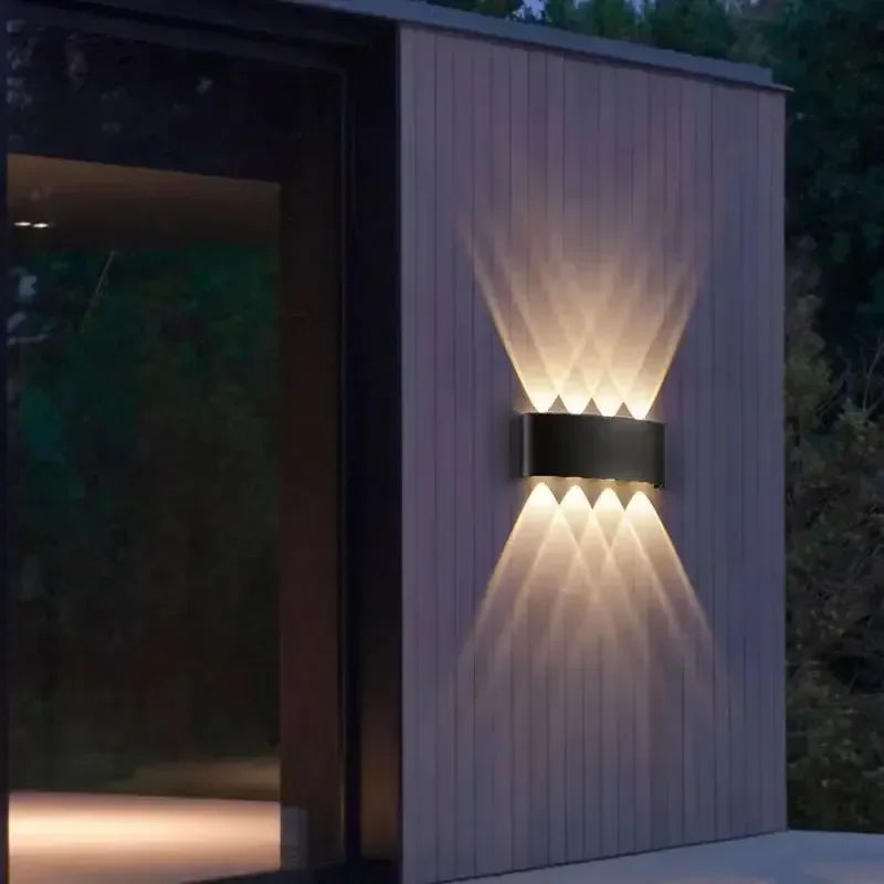 Orlena Up & Down Beam Motion Sensor Outdoor Wall Light for Exterior Wall – detail view 6